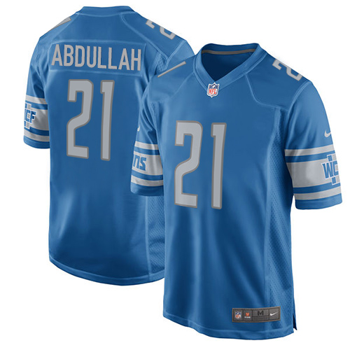 Nike Lions #21 Ameer Abdullah Light Blue Team Color Youth Stitched NFL Elite Jersey